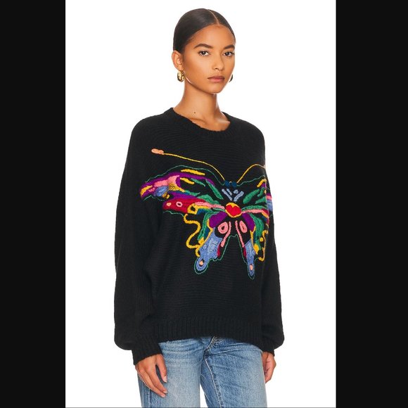 MOTHER Butterfly Embroidery Batwing Pullover (Gives Me Butterflies) - Picture 2 of 9